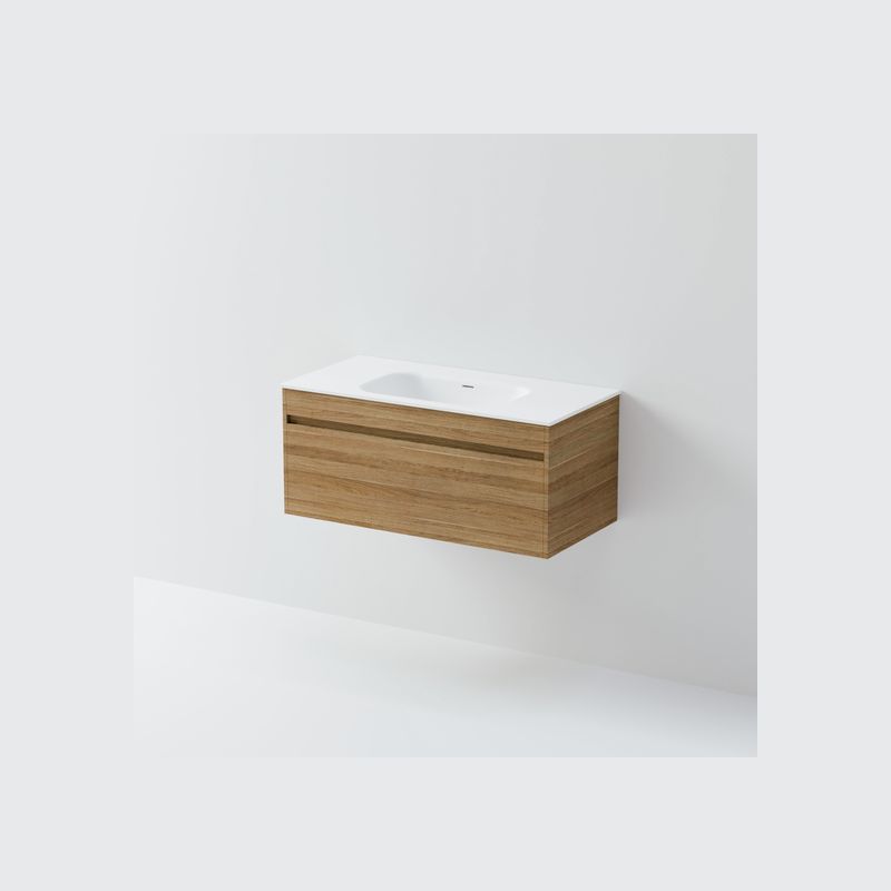Luxe 1000 Wall Hung Vanity | Single Drawer