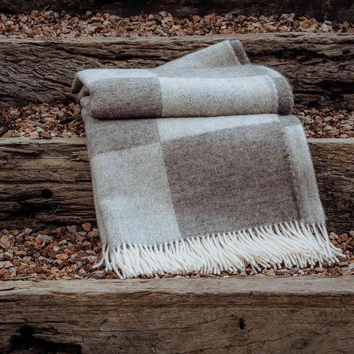 Weave Home Lake Hayes Throw - Ash | 100% Wool | Large Size