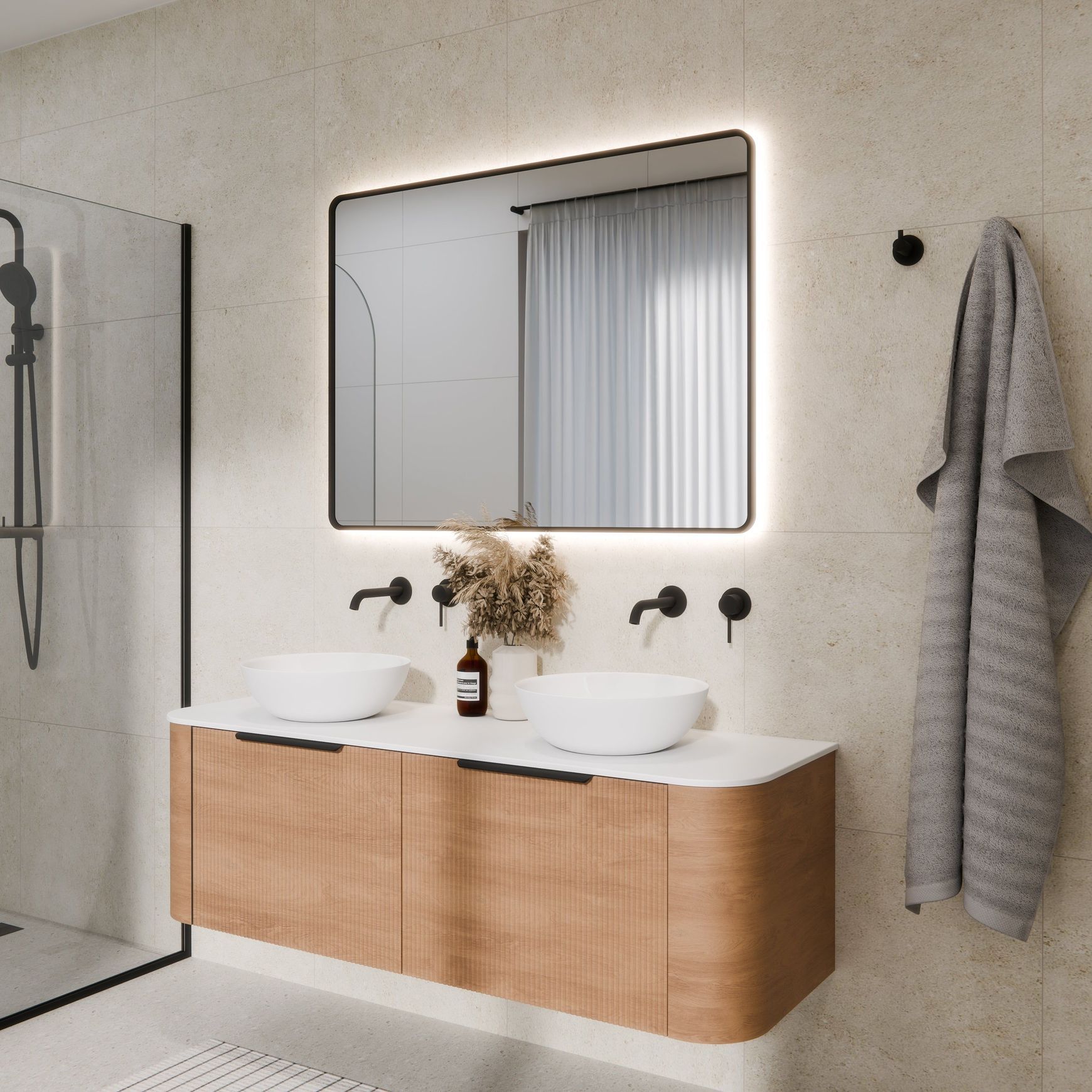 Aura Rectangle 1150 x 850 LED Mirror