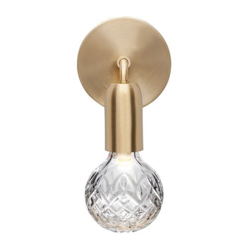 Clear Crystal Bulb wall light