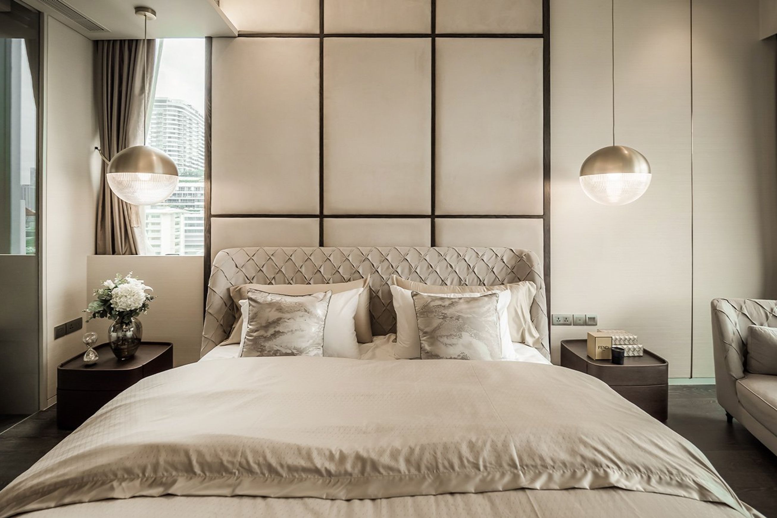 Lens Flair Pendant Light - Brushed Brass