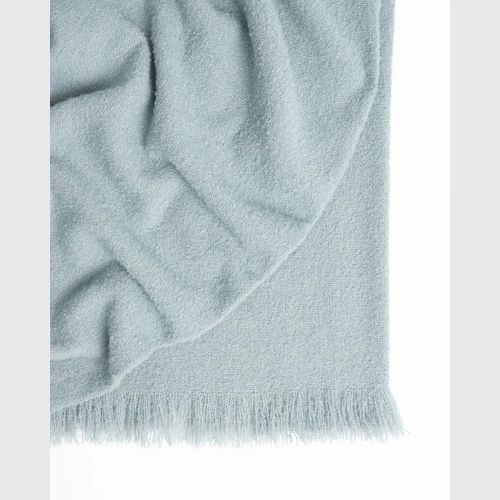 Weave Home Clive Wool Throw Blanket - Breeze | NZ Made | Bouclé