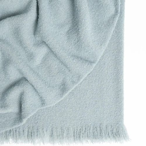 Weave Home Clive Wool Throw Blanket - Breeze | NZ Made | Bouclé