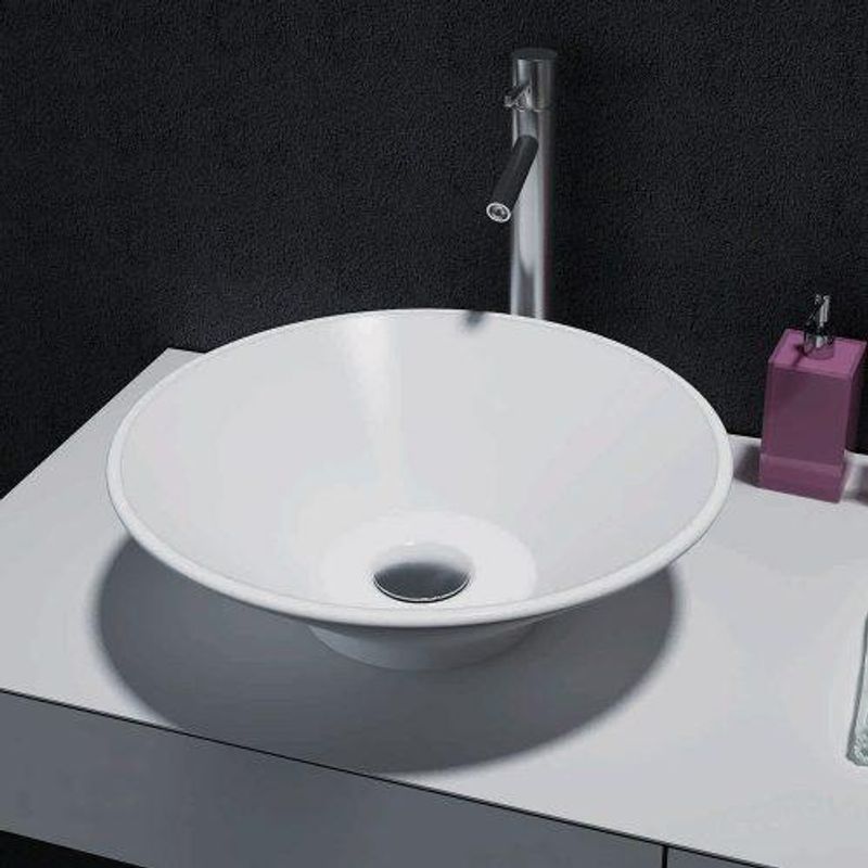 Pietra Bianca Lily Stone Basin