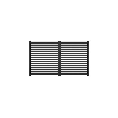 Lincoln Aluminium Privacy Slat Gate