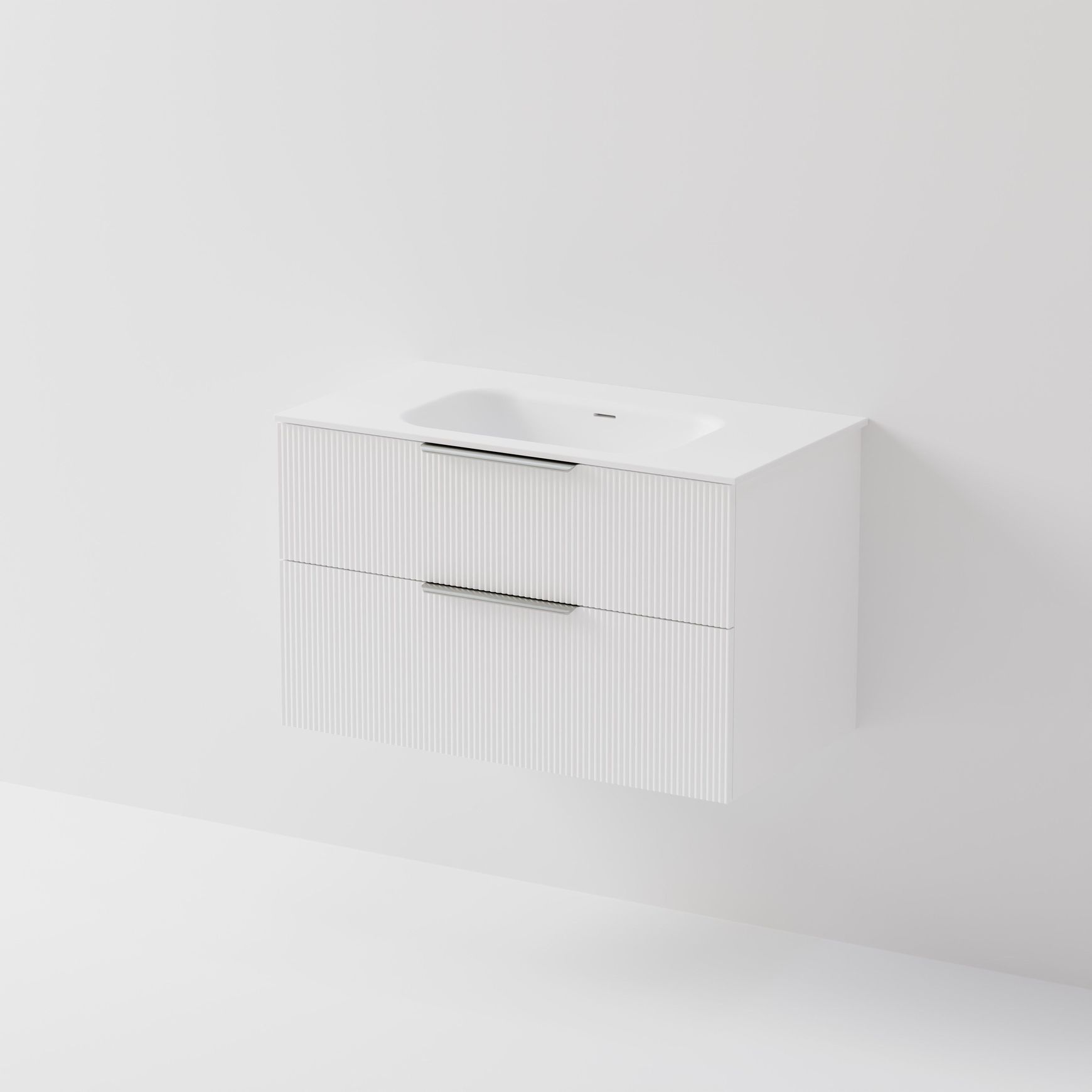 Lineare 900 Vanity | 2 Drawer | Inset Basin