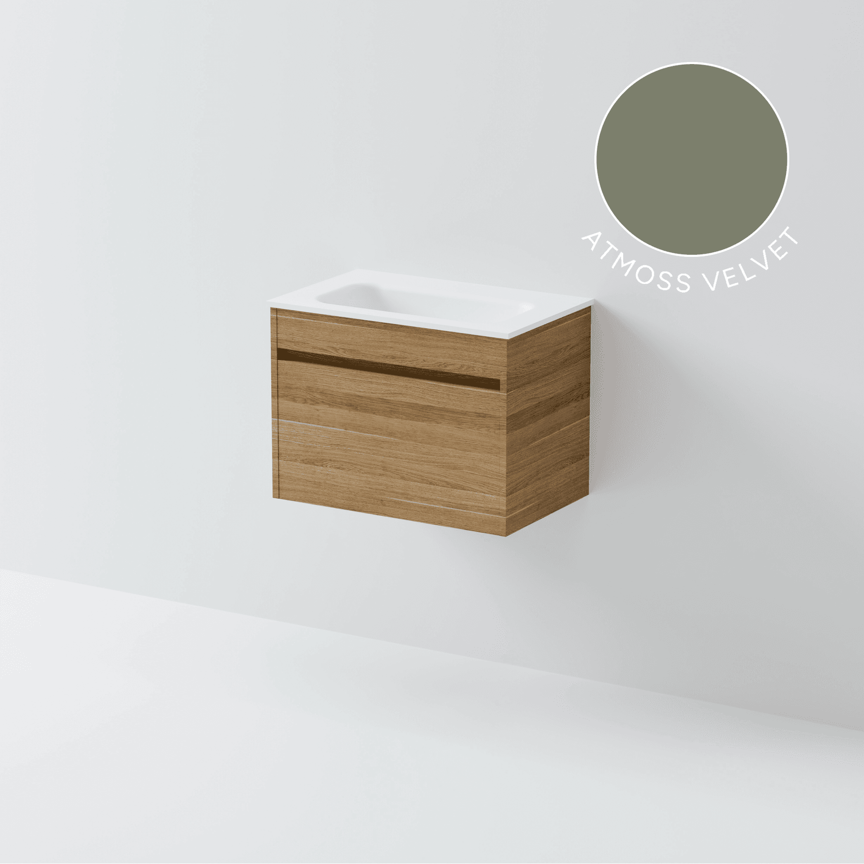 Luxe 600 Slim Wall Hung Vanity | 1 Drawer