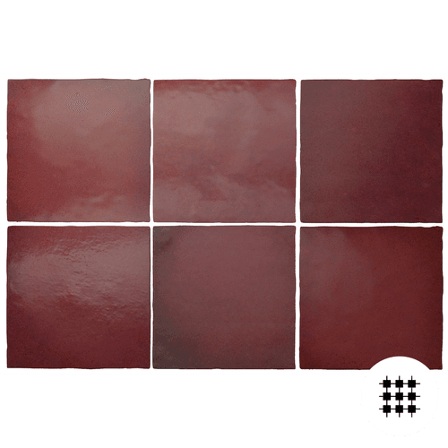 MARGOT BURGUNDY MATT 132X132MM