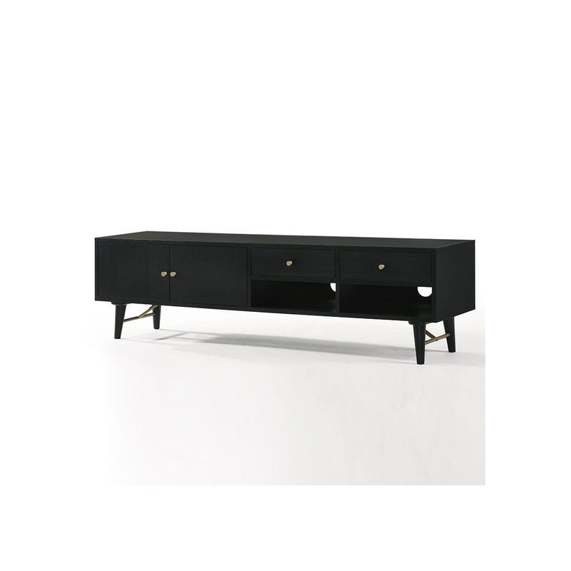 RANIA Entertainment TV Unit 170cm - Black Ash