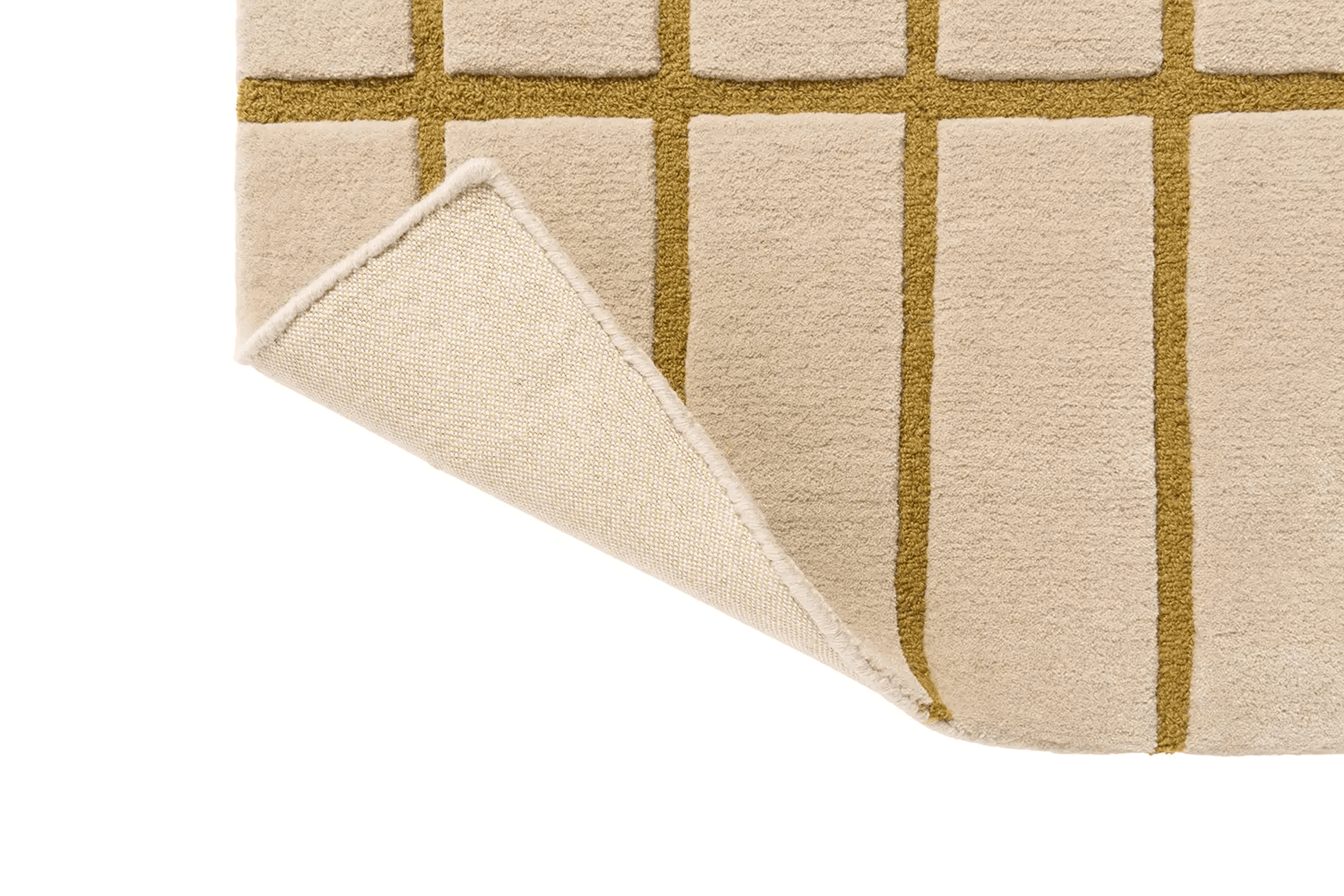 Marimekko Tiiliskivi - Bronze Yellow | 100% Wool Designer Floor Rug