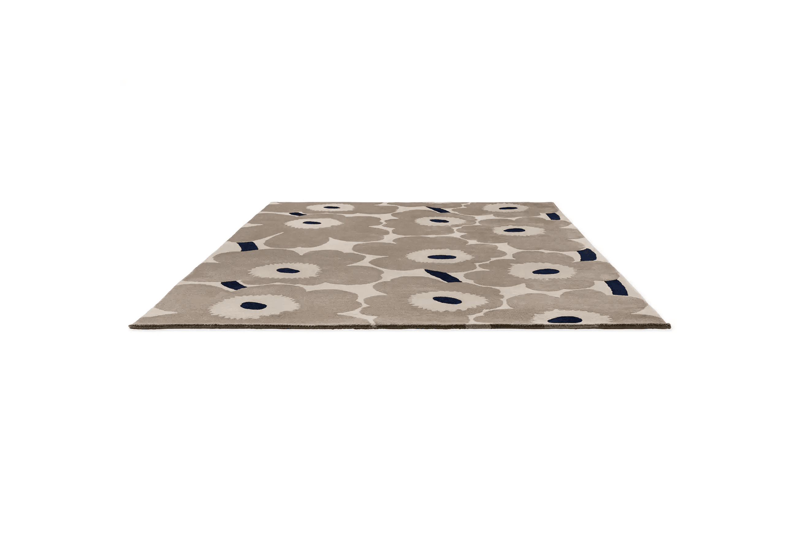 Marimekko Unikko - Greige | 100% Wool Designer Floor Rug