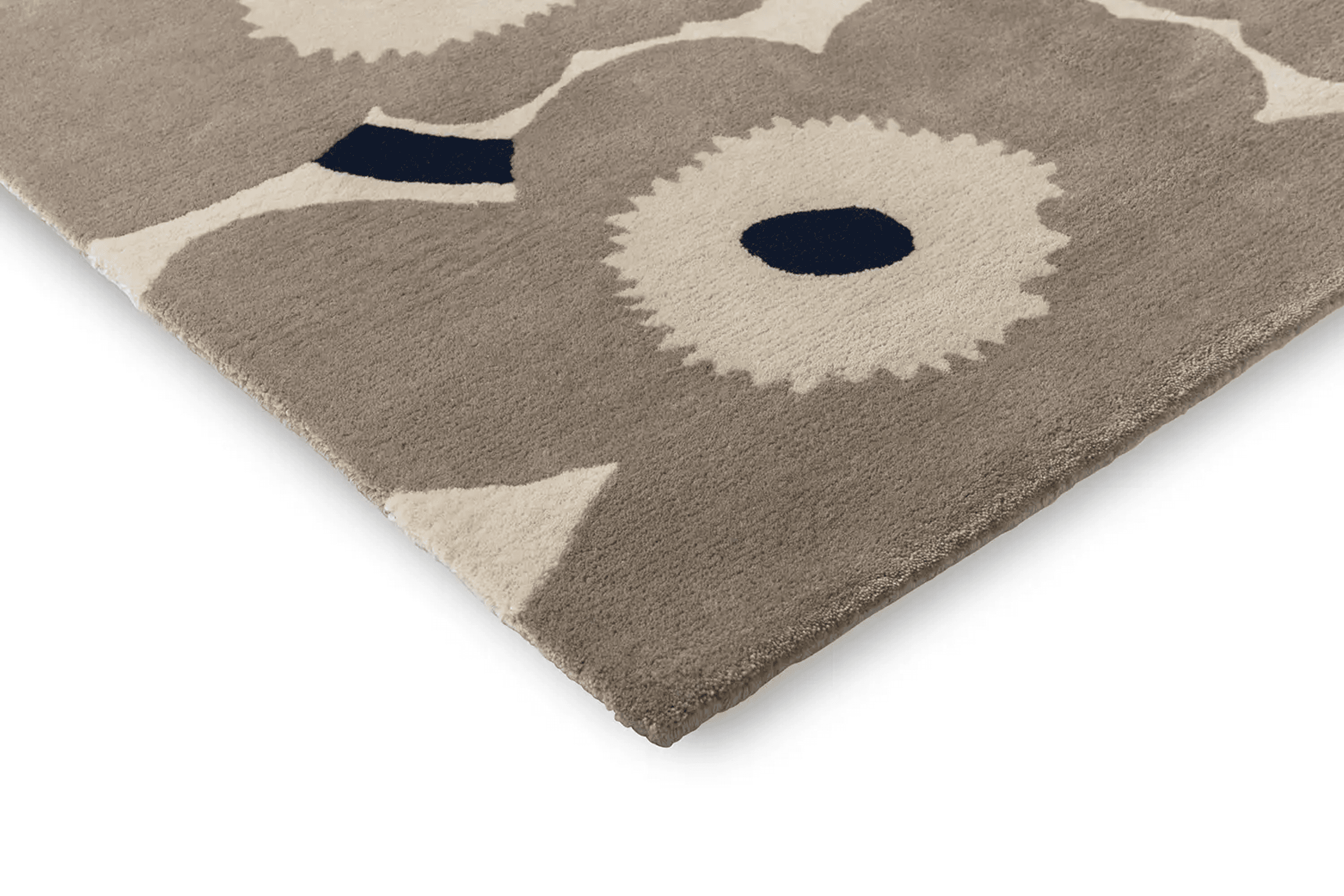 Marimekko Unikko - Greige | 100% Wool Designer Floor Rug