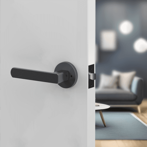 Moon Lever Handle In Nickel Graphite