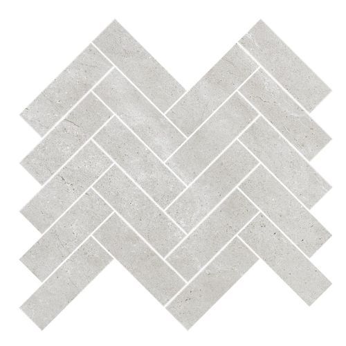 Gecko | Kiel Pearl Herringbone Mosaic Tiles