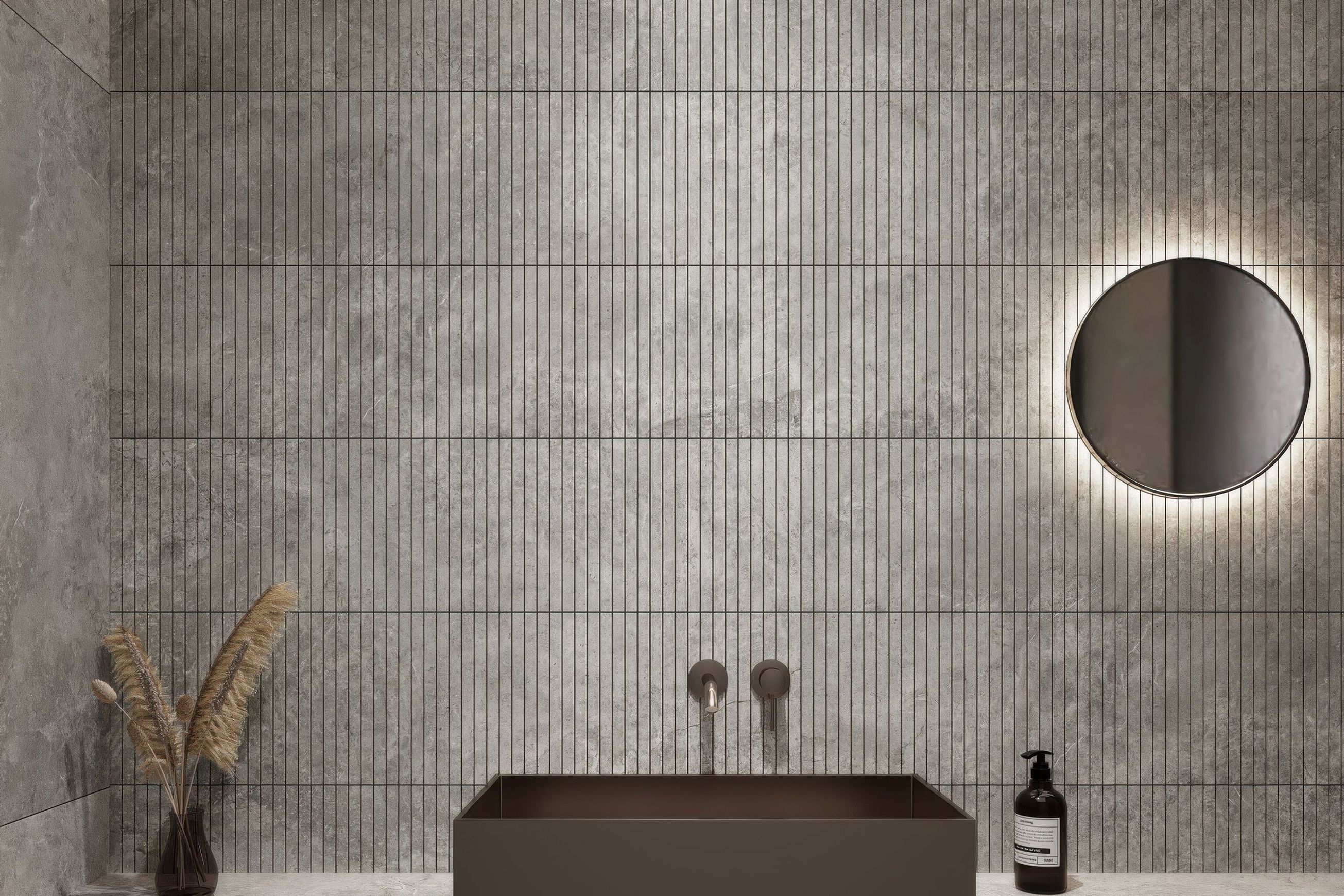 Arctic Tundra Grey Matt Stick Mosaic 20x300mm