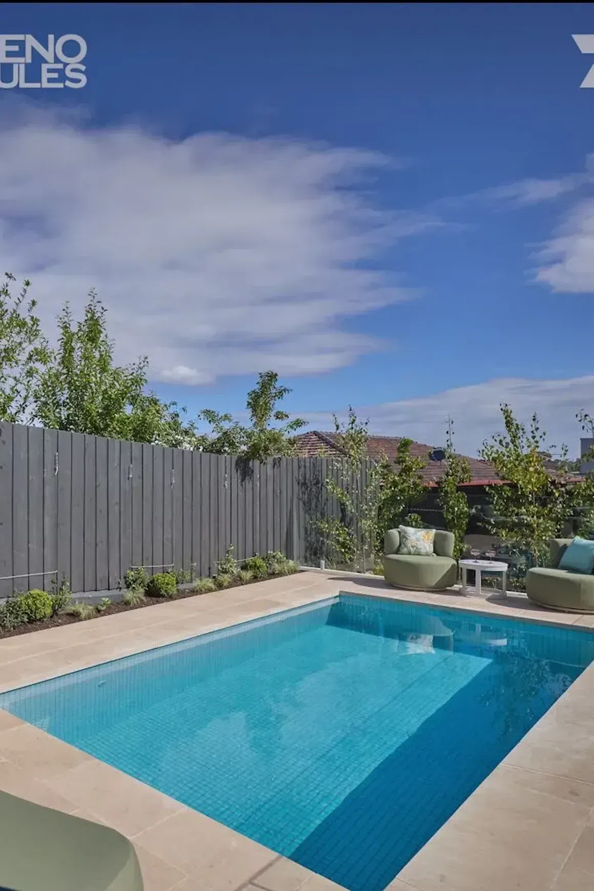 Sinai Pearl Brushed Limestone Pool Coping