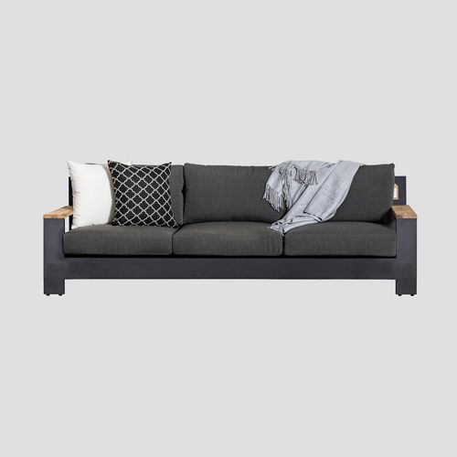 Mackenzie Alu Triple Sofa