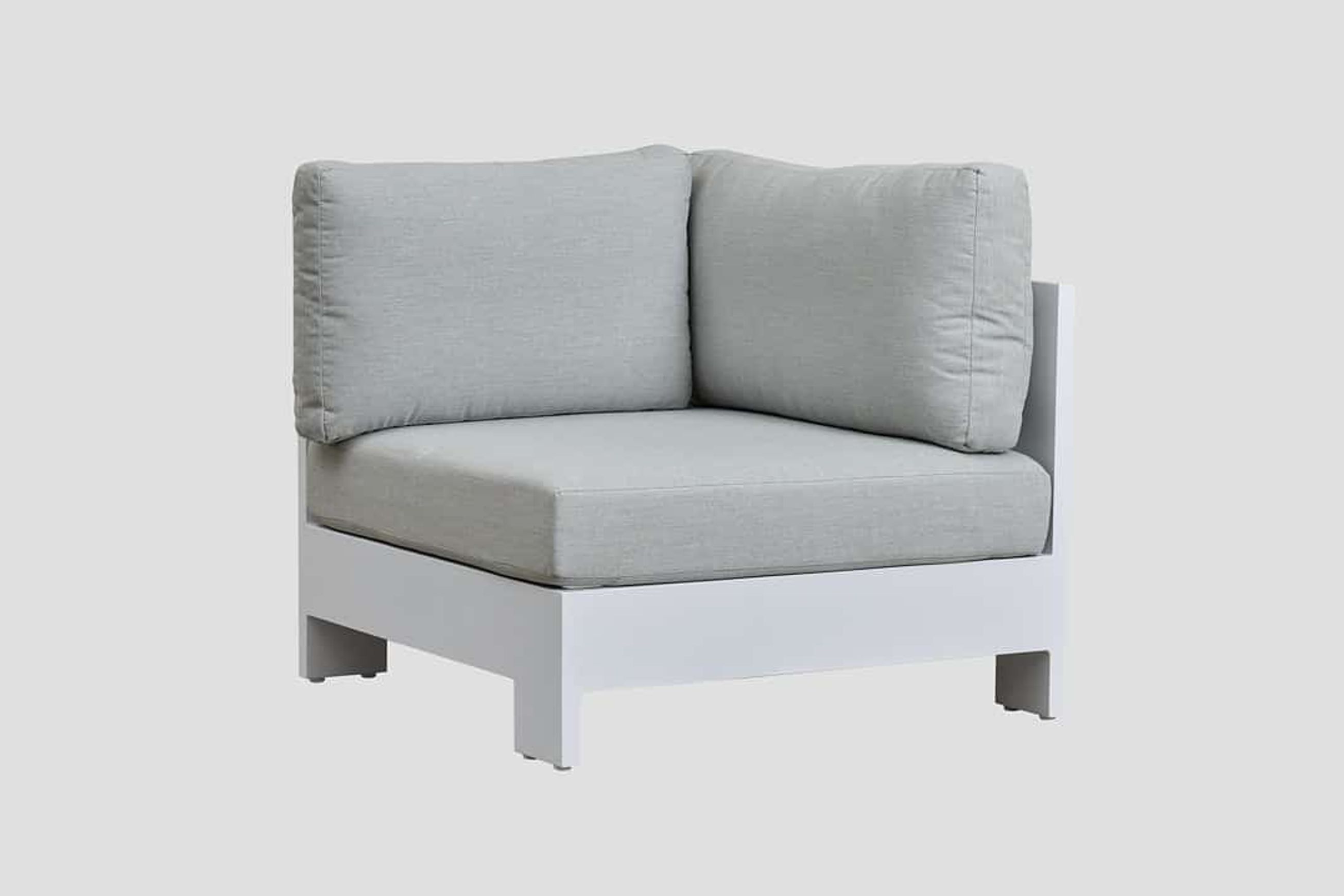 Mackenzie Alu Corner Sofa Section