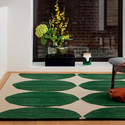 Marimekko Isot Kivet Green Designer Floor Rug