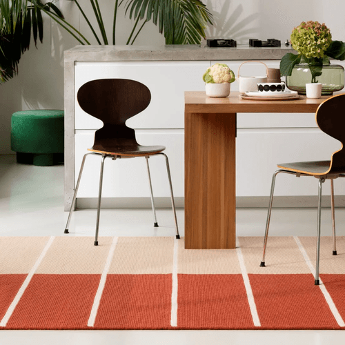Marimekko Tiibet - Burnt Orange | 100% Wool Designer Floor Rug