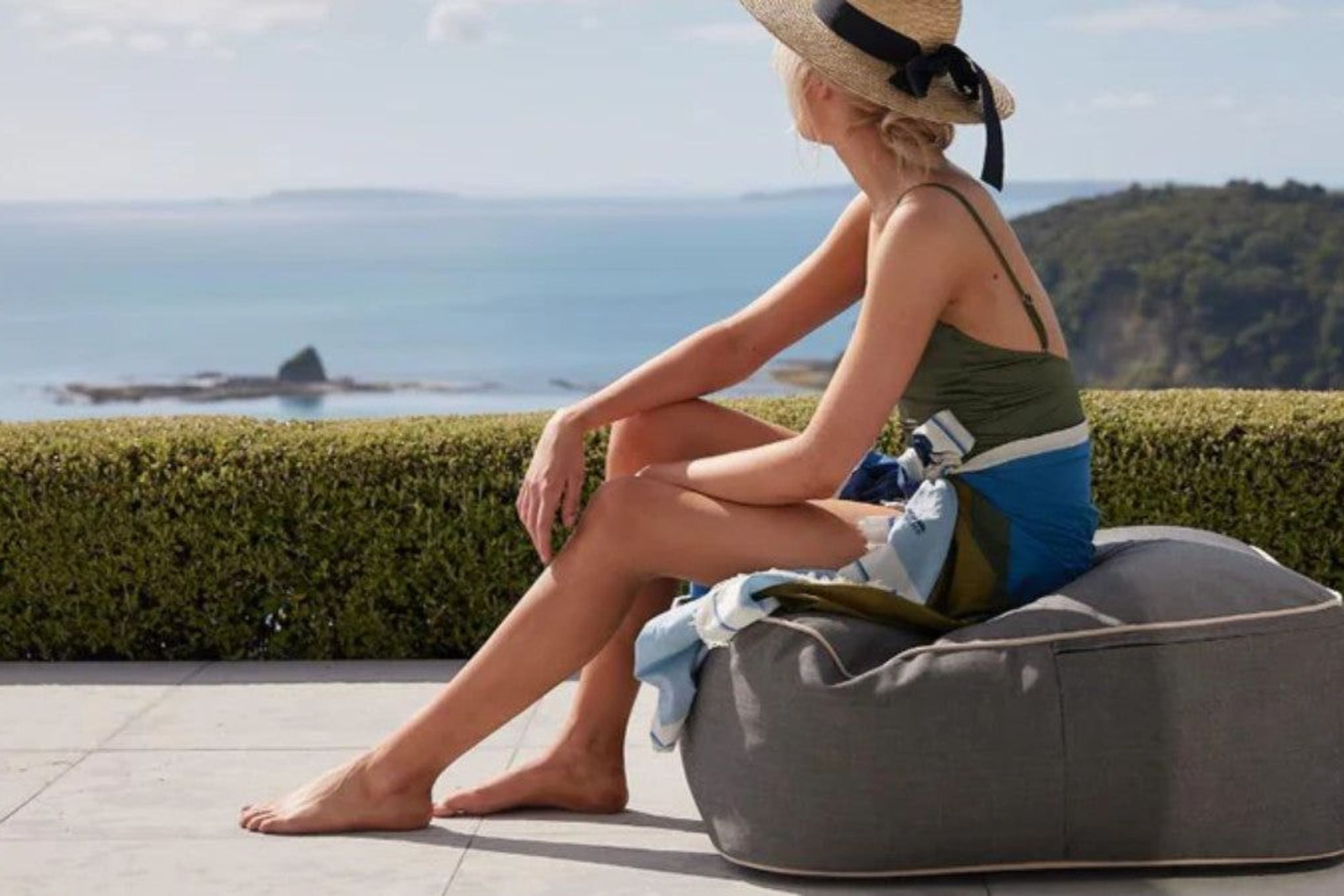Marine Bean Ottoman
