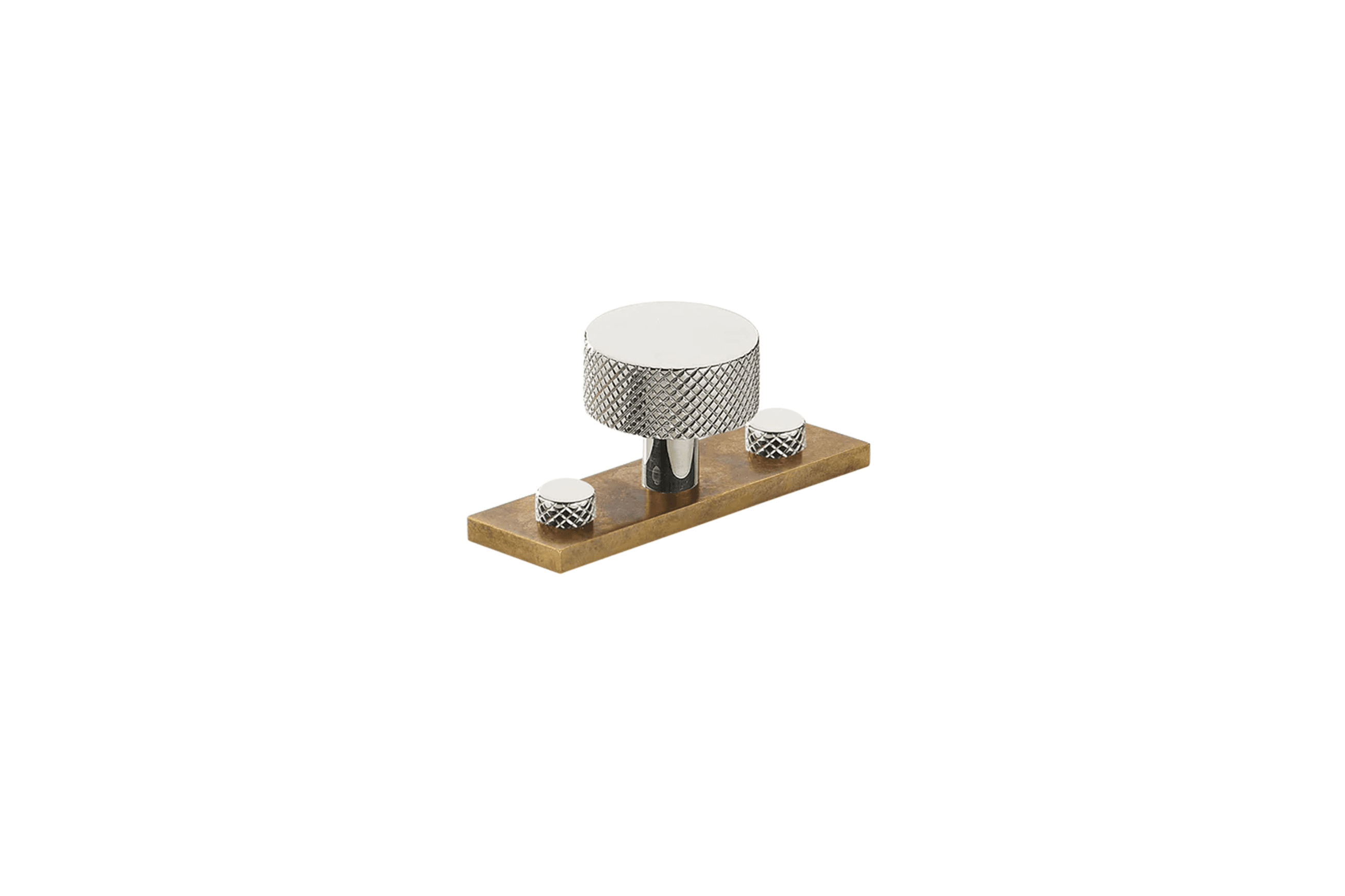 Armac Martin - Mix1 Diamond Knurled Knob w Back Plate