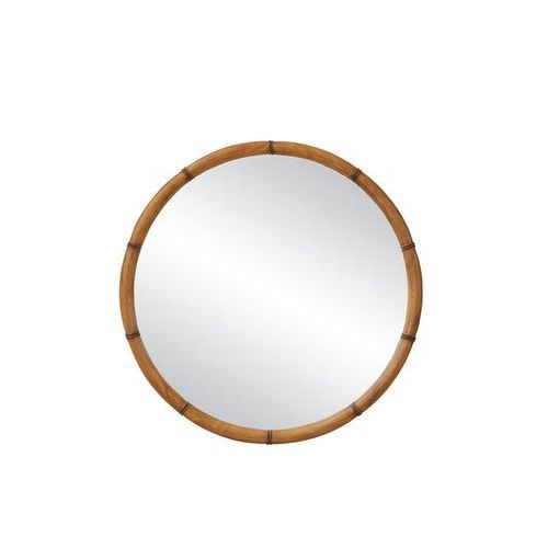 Colonial Bamboo Round Mirror