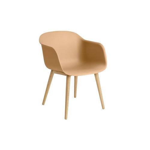 Fiber Armchair - Wood Base