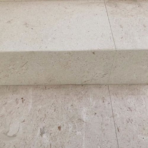 12mm Myra Beige Limestone Tiles - Sandblasted & Brushed