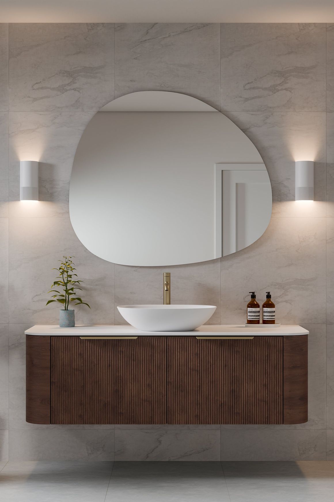 Nature 1500 Vanity | Single Inset Basin