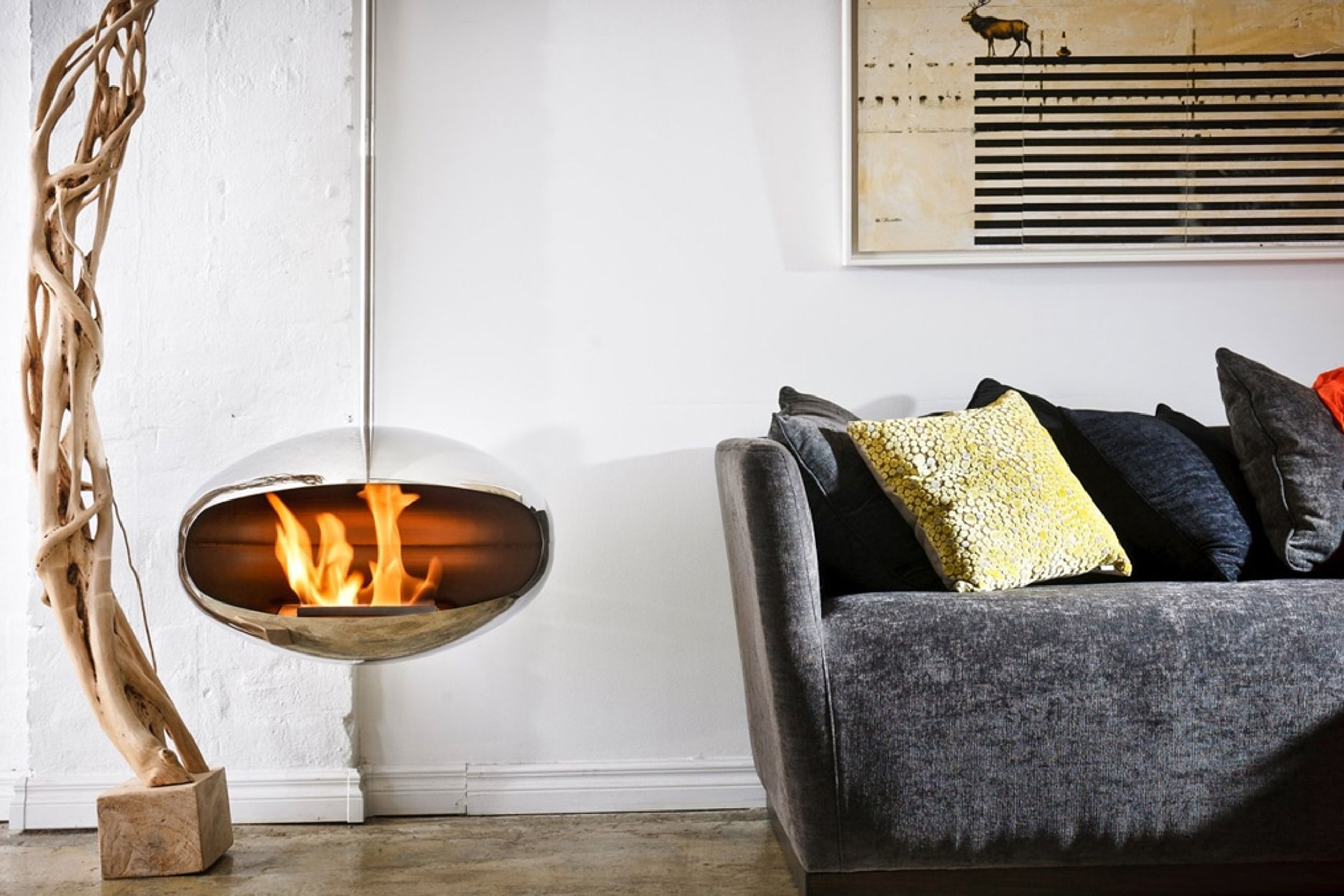 Cocoon Suspended Fire