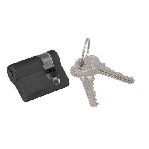 Mardeco 'M' Series C4 Euro Cylinder  3 Pin 27mm Matt Black for BL8104/SET Euro Lock BL8500/27