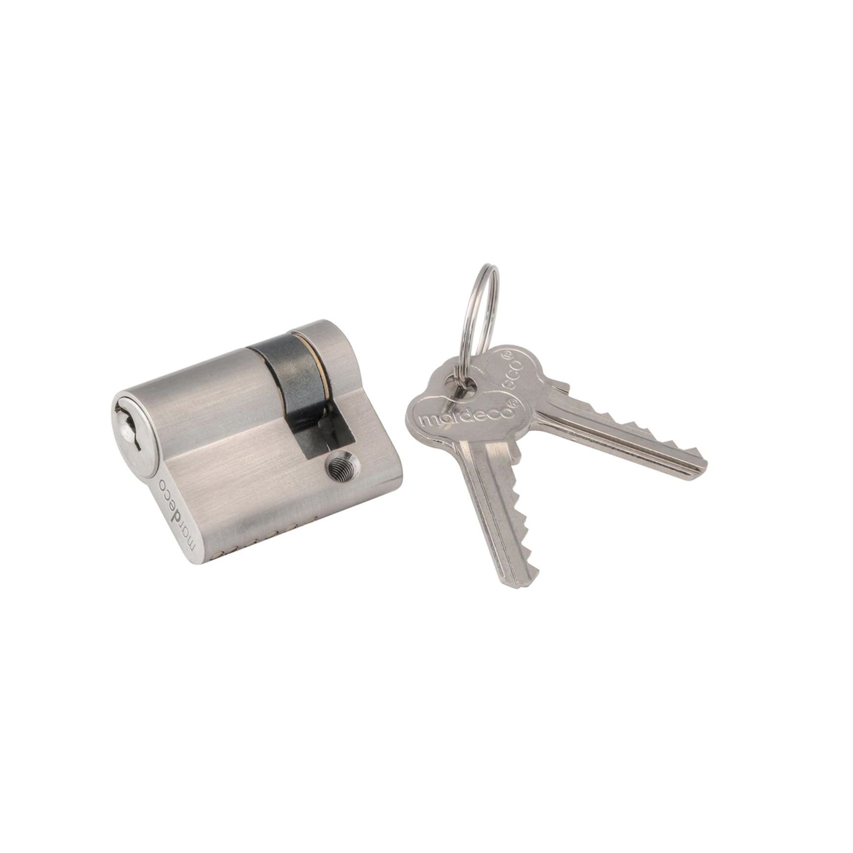 Mardeco 'M' Series C4 Euro Cylinder 3 Pin 27mm Brushed Nickel for BN8104/SET Euro Lock BN8500/27