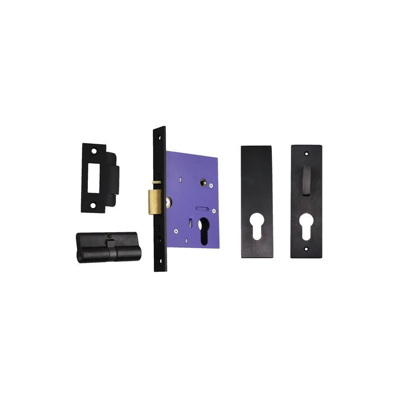 Nidus OZI 4 Mortice Deadlatch Lock Combo Black