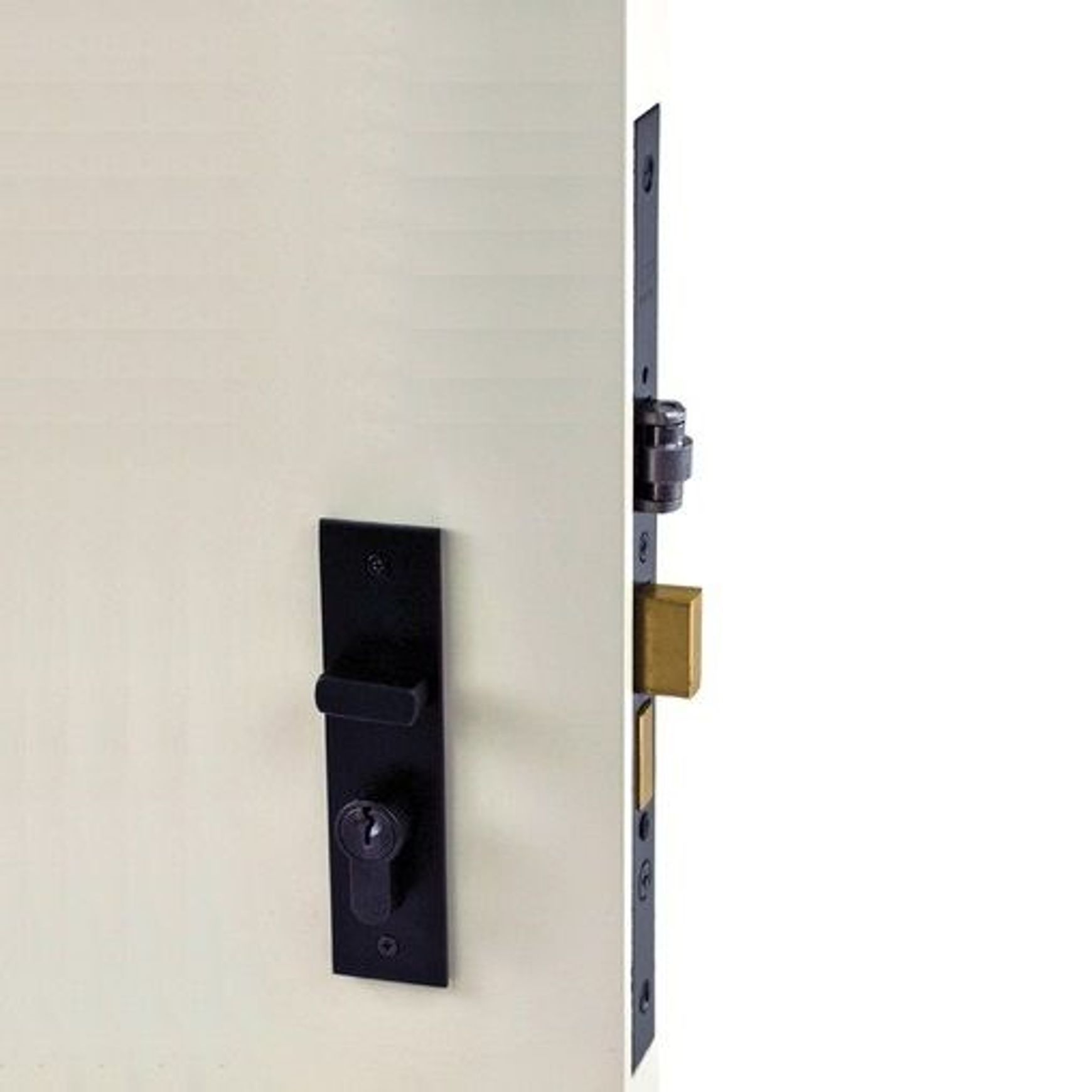 Nidus OZI 3 Roller Mortice Lock Combo Left Hand Black