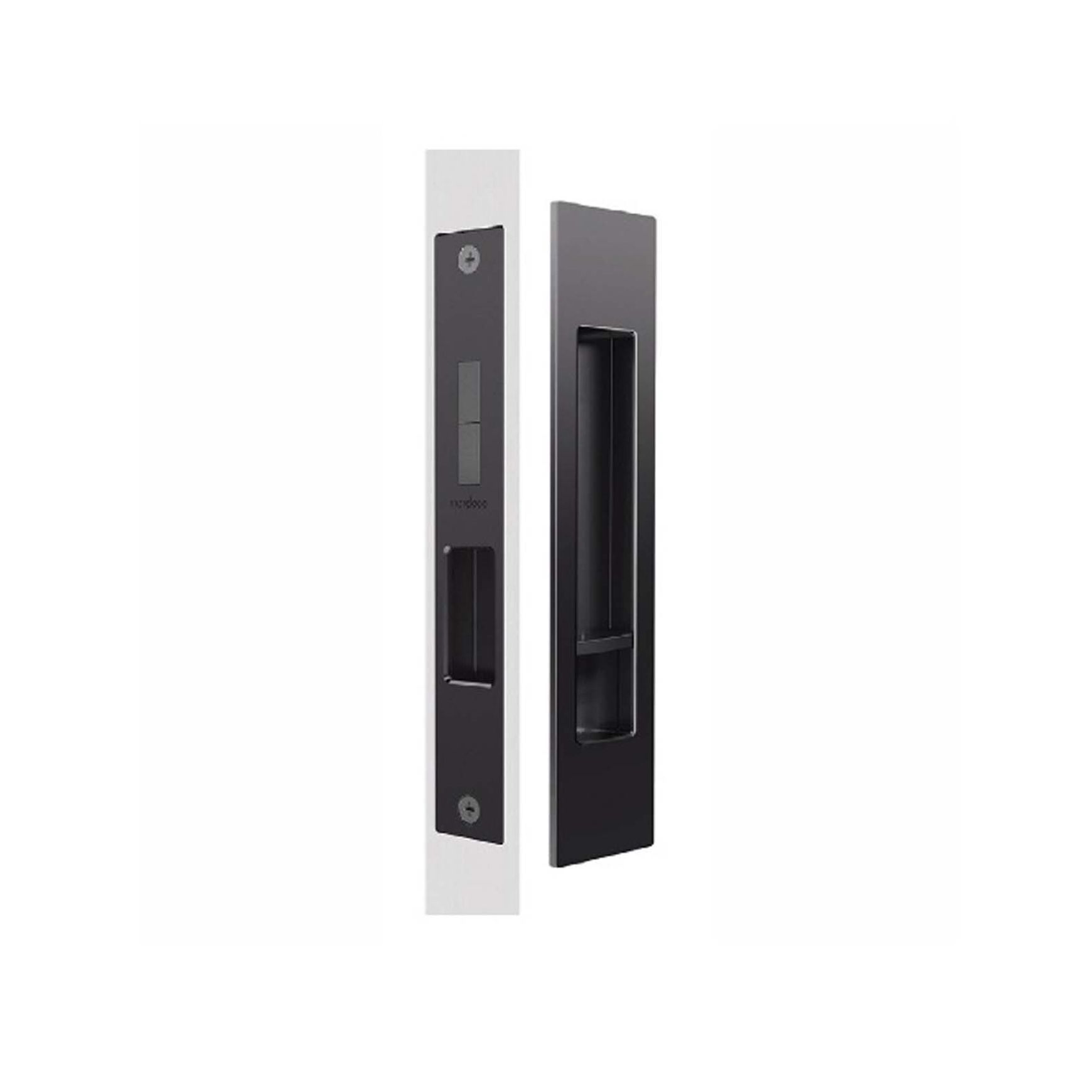 Mardeco 'M' Series Flush Pull Privacy Set Matt Black BL8004SET