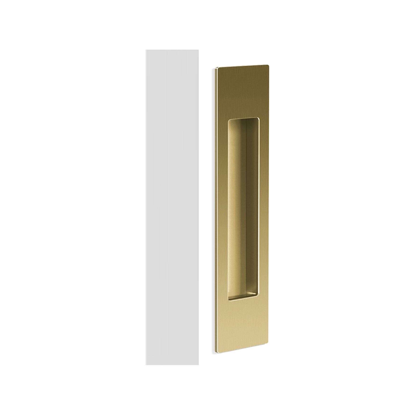 Mardeco 'M' Series Flush Pull Satin Brass for Timber and Aluminum Sliding Double Doors BRS8002/190 *Single*