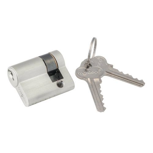 Mardeco 'M' Series C4 Euro Cylinder  3 Pin 27mm Satin Chrome for SC8104/SET Euro Lock SC8500/27
