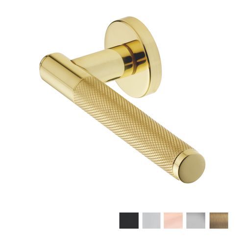Manital Syntax Knurled Door Lever Passage Set