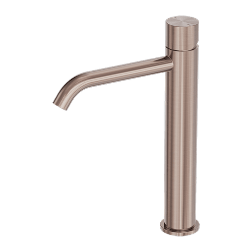 Zen SS316L Tall Basin Mixer Handless | Brushed Bronze