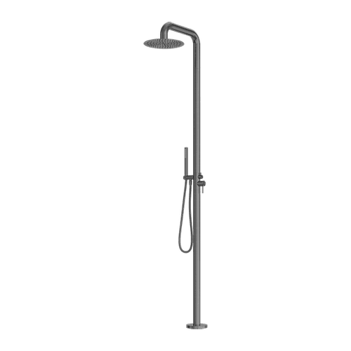 Zen SS316L Outdoor Freestanding Shower Column | Graphite