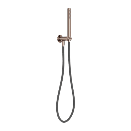Zen SS316L Shower On Bracket & Outdoor Shower Hose | Brushed Bronze