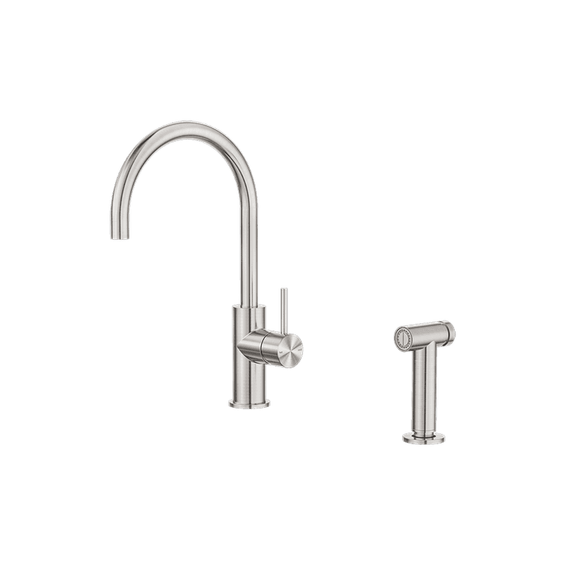 Zen SS316L Kitchen Mixer & Hand Spray | Brushed Nickel