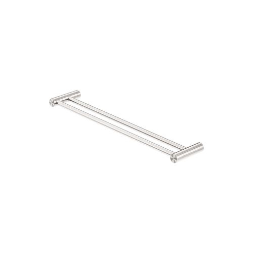 Zen SS316L Double Towel Rail 800mm | Brushed Nickel