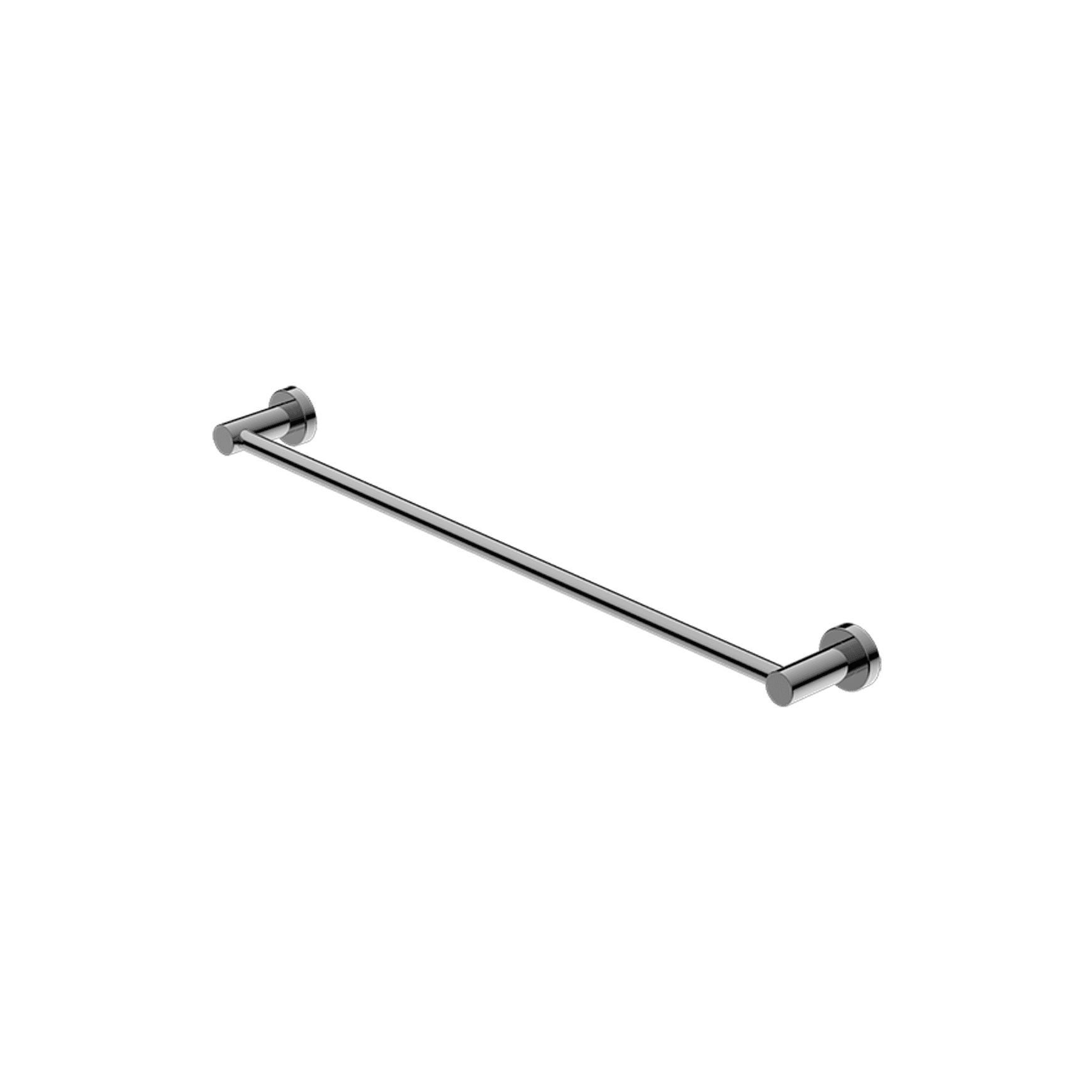 Mecca Single Towel Rail 600mm Chrome