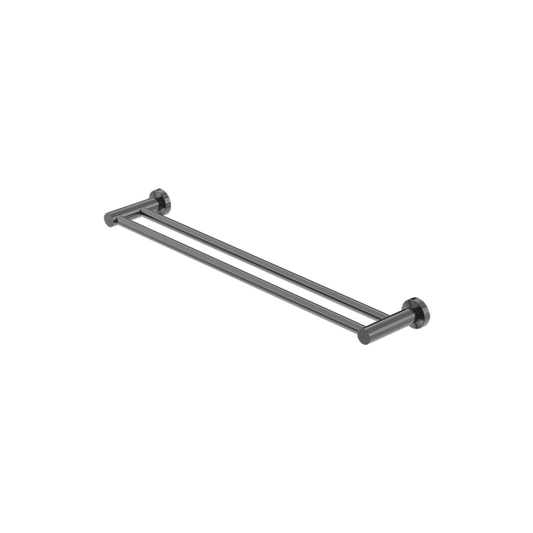 Mecca Double Towel Rail 600mm Gun Metal