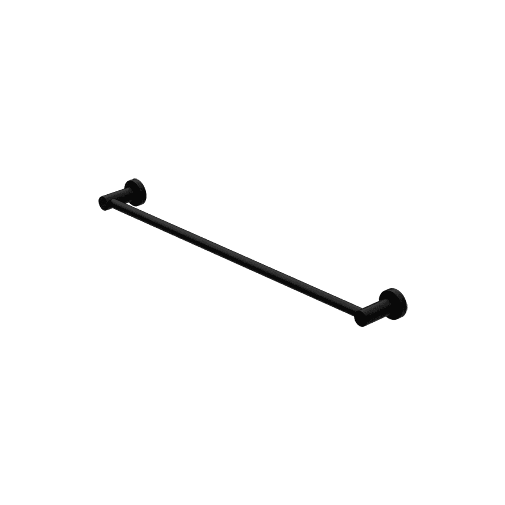 Mecca Single Towel Rail 600mm Matte Black