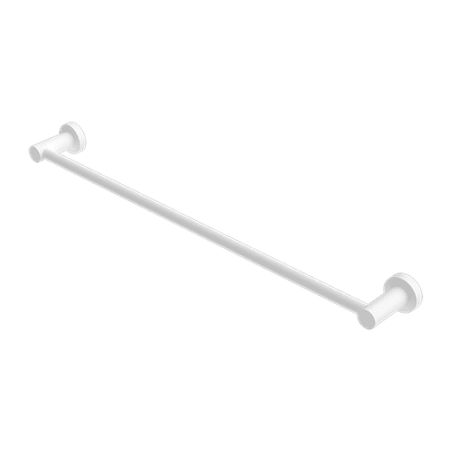Mecca Single Towel Rail 600mm Matte White