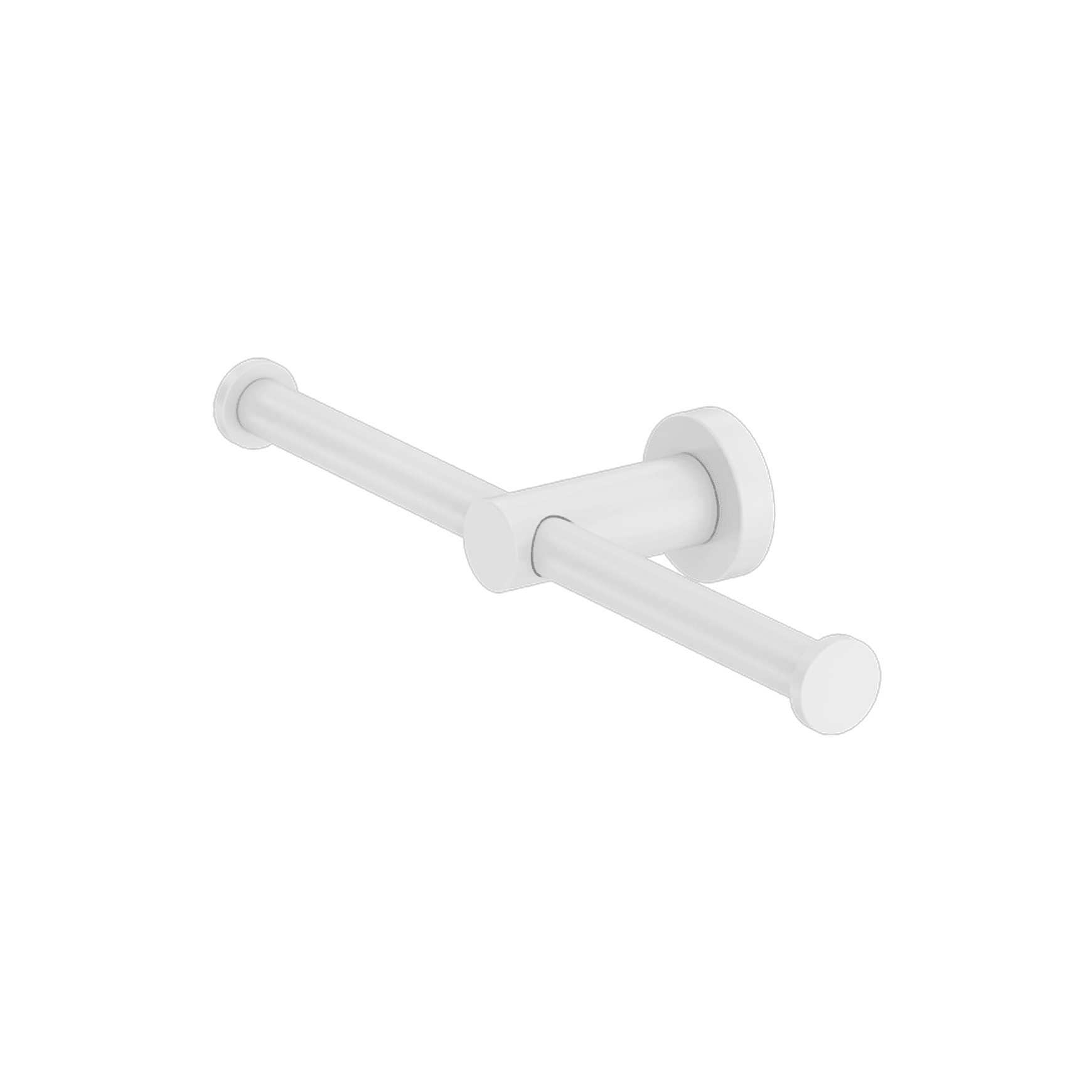 Mecca Double Toilet Roll Holder Matte White