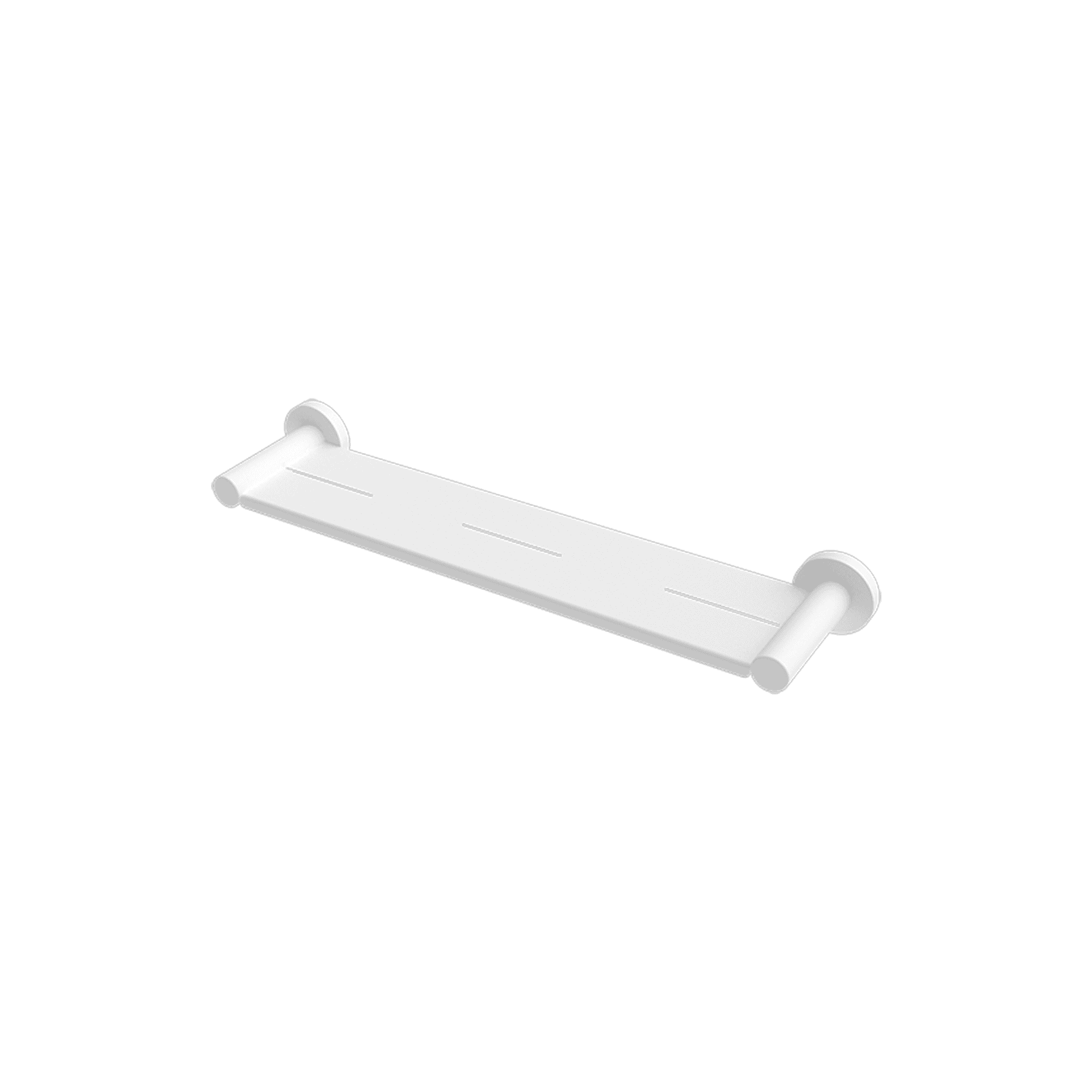 Mecca Metal Shower Shelf Matte White